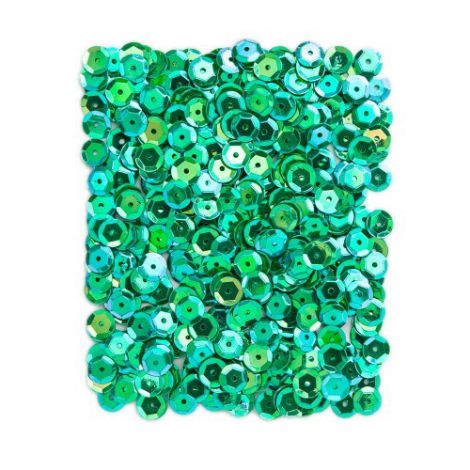 Cekiny dpCraft metalizowane 9mm, Zielone 15g